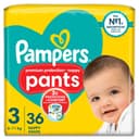 2 stuks Pampers Premium Protection Luierbroekjes Maat 3 (6-11kg) 36 stuks