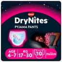 Huggies Drynites meisjes 4-7 jaar nachtbroekjes - 10 stuks