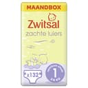 Zwitsal Luier Newborn Small Maat 1 (2-5 kg), met comfortabele en zachte pasvorm - 3 x 44-132 luiers